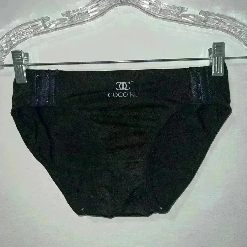 Adaptive Adjustable High Cut Brief Panty Black